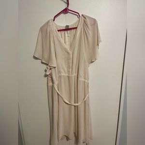 H & M Flutter Sleeve Midi Dress